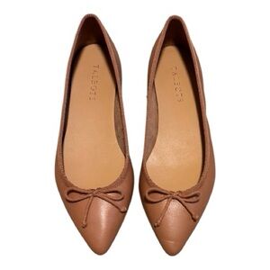 Talbots Genuine Leather Pointed-Toe Ballet Flats Size 8